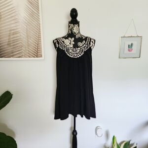 Fashion Bug Black Beaded & Embellished Tank Top